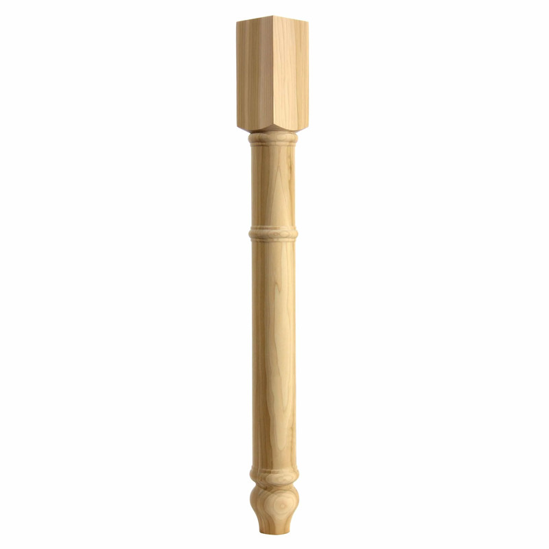 Turned Leg - Style 125 - 34.5"H - Species:Alder
